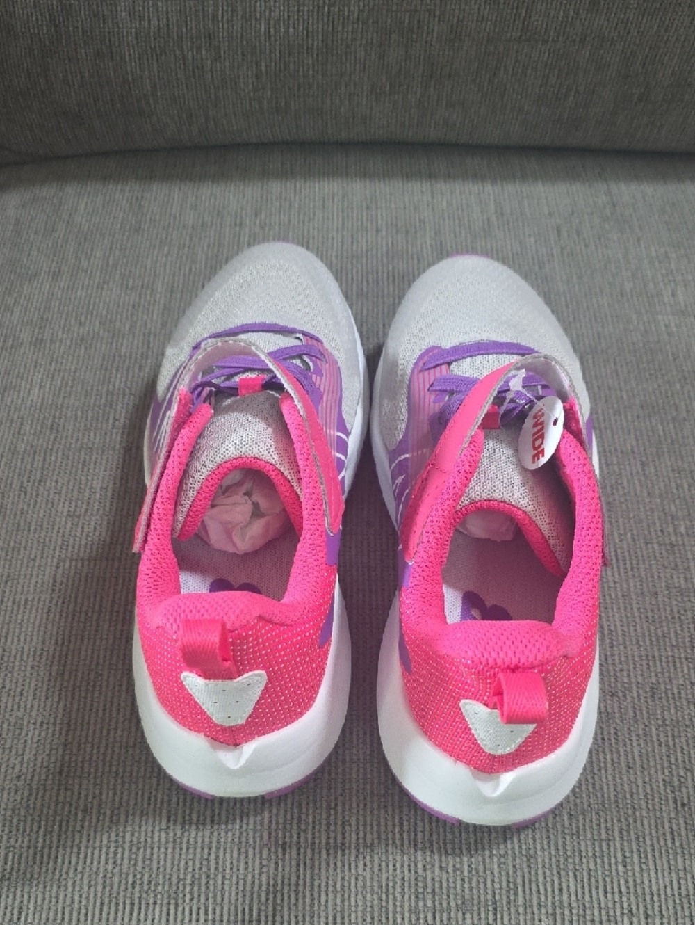 New Balance Girls Pink & Purple Rave Run v2 Bungee Lace With Strap Size 3Wide. - Picture 7 of 15